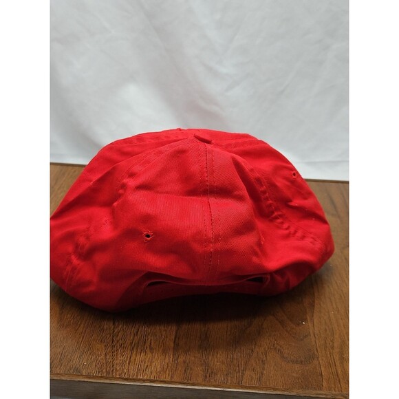 Vintage 80s 90s Don't Worry I'll Fix it Red Funny Hat Cap Snapback Dad Novelty - Picture 5 of 11